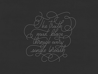 The Truth design illustration lettering lettering art typography vector