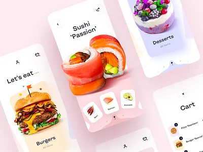 Food Order - Mobile App app app design food food and drink food app food delivery food delivery app food delivery application food delivery service mobile app mobile app design mobile design mobile ui