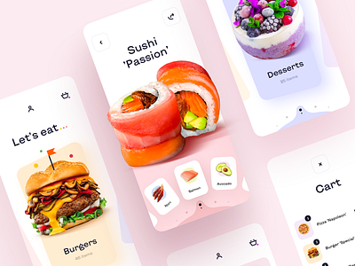 Food Order - Mobile App app app design food food and drink food app food delivery food delivery app food delivery application food delivery service mobile app mobile app design mobile design mobile ui