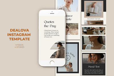 Dealova Instagram Templates banner pack banners business buy clothes clothing cloths coupon deal discount dress fashion flat flat design gif instagram marketing multipurpose page promotion