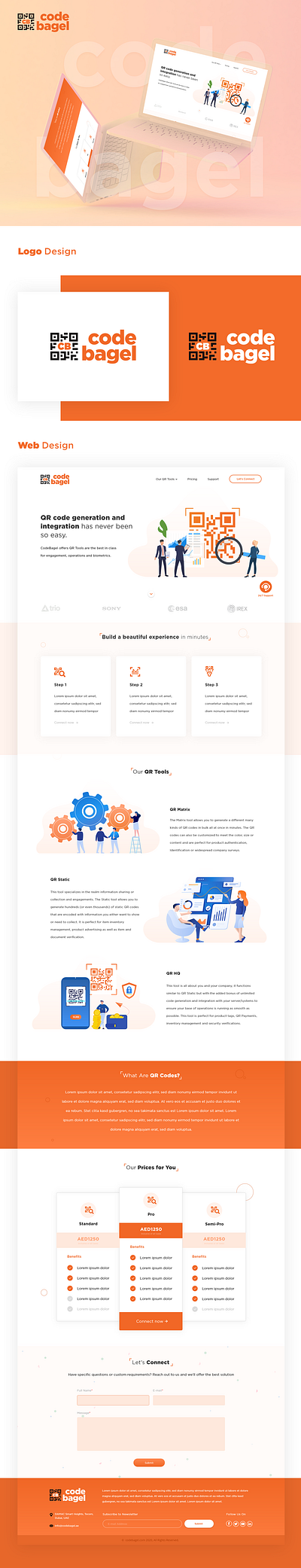 QR Tools Website Design design illustration qr website qr website qrcode ui ux vector web website design
