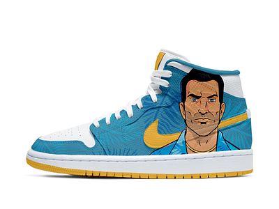 Design concept of Nike sneakers art character custom design fanart gta illustration illustrator shoes sneakers