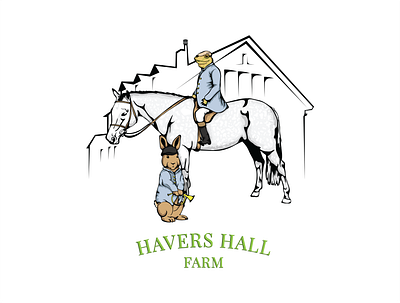 Havers Hall Farm animal branding design digital digital illustration graphic design illustration logo typography vector