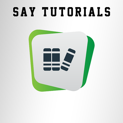 SAY Tutorials logodesign sample