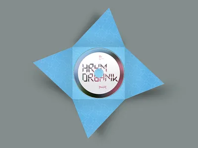 HRYM – Organik – CD album cd design compact disc design graphic design music package design vector