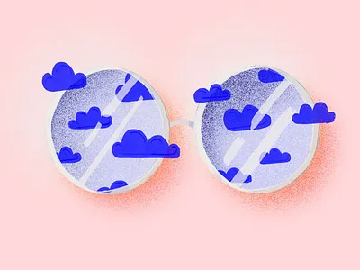 Cloudy Glasses illustration filter glasses