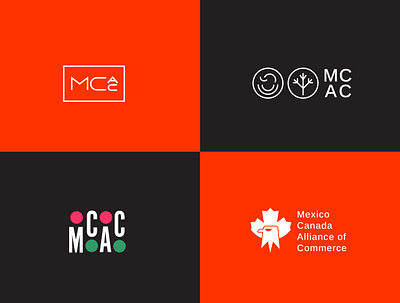MCAC logo proposals branding graphic design identity logo