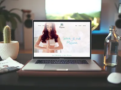 mission website personal trainer squarespace website design yoga
