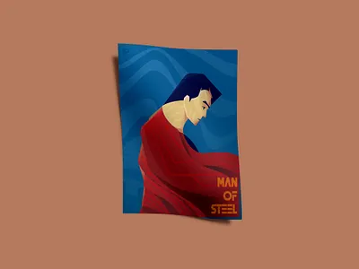 Superman Illustration character digital art digital illustration illustration illustrator minimal photoshop poster vector