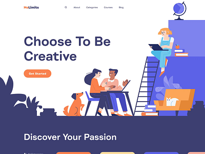 Online School Website Animation animation app design education website educational homepage illustration landing landing page learning platform motion motion design online school shakuro transition ui ux web web design website