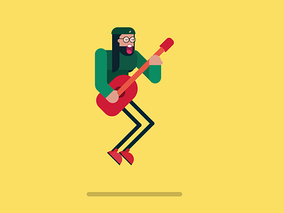 AvoidRafa. Rafa, the musician. bangladesh character design flat guiter illustration illustrator music singer vector