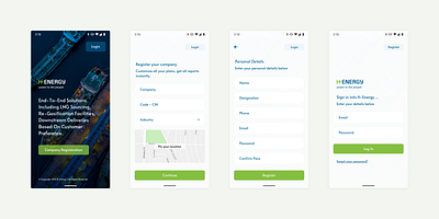 H - Energy | Onboarding Flow onboarding sign in sign up