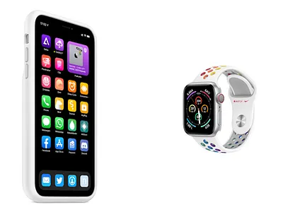 Full Pride Setup apple ios iphone mockup watch