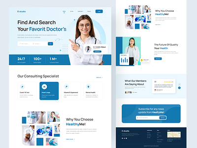 Medical Landing Page 3d animation branding clinic landing page design doctor landing pages graphic design health care landing pages healthy care hero section landing page logo medical landing medical landing page motion graphics ui ui ux vaccine landing page website