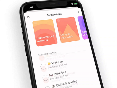 Carpe Suggestions animation app ios iphone ui