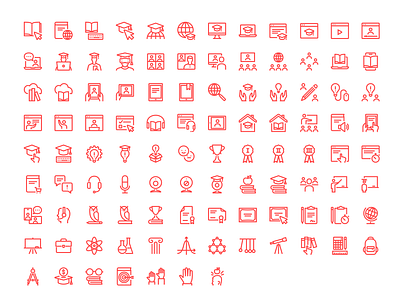 Education & E–learning Iconset e learning iconset online education