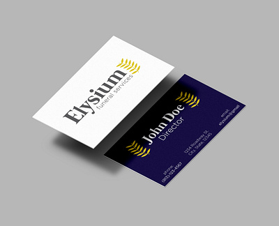 Elysium Business Card art brand design branding businesscard businesscarddesign graphicdesign logo logodesign typogaphy