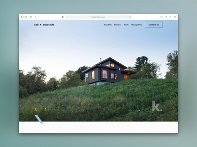 Kell Website Homepage architect website architecture homepage design portfolio website website