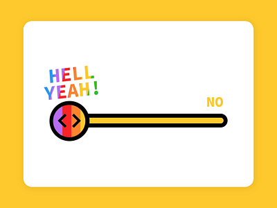 Giphy Yes No Scale animation emoji gif giphy interactive rainbow yes no