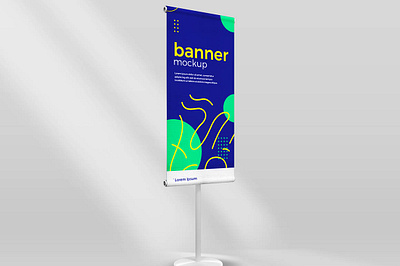 Free Standing Advertisment Banner Mockup design free mockup free psd free psd mockup freebie freebies mockup psd