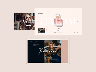 Carum - fragrances store accessories beige branding brown ecommerce elegant fashion fragrance fragrances italian minimal perfume perfumes shop store ui website woman women wordpress