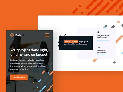 Modelit: Salesforce Development Agency Website Design
