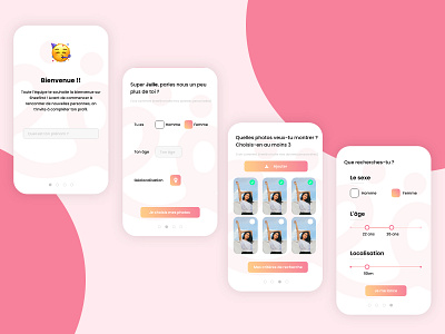 Onboard process android app branding design flat ios ui ux