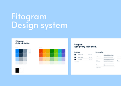 Fitogram | Design System color design system iconography typography