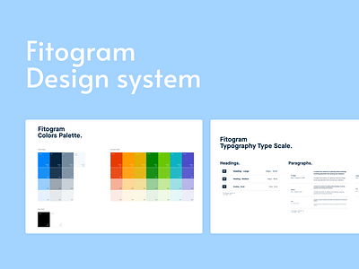 Fitogram | Design System color design system iconography typography