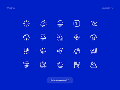 Weather Icons - Pelaicon v2.0 climate climate icon free free download free icon icon icon design icon pack icon set icondesign iconography icons illustration pack ui ux weather weather icon web design