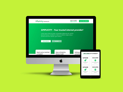 Simplicity - Your trusted internet provider. design mockup ui uiux user experience user interface userinterface website website design