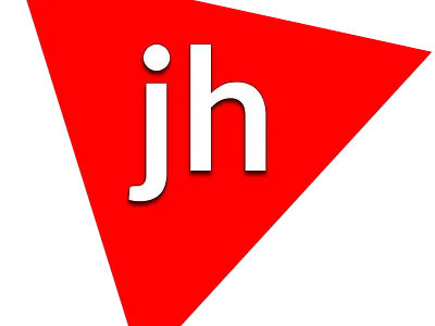 JH Logo branding design flat lettermark logo minimal typography