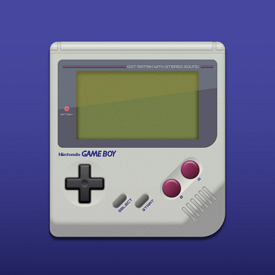 Gameboy Icon design digital art digital illustration editorial art game art gameboy illustration minimalism nes nintendo pop art simple logo summer ui vector