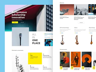 UCLA VOL. 2 abstract description design education educational flat homepage landing typography ui university ux web