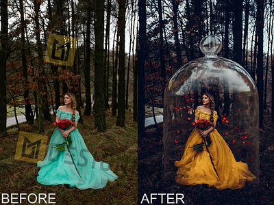 Editing Before and After graphic design illustration photoshop