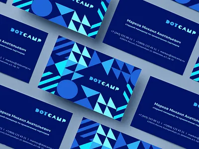 Dot Camp bootcamp branding business card corporate identity design it minimalism ornament textures vector