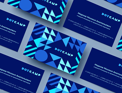 Dot Camp bootcamp branding business card corporate identity design it minimalism ornament textures vector