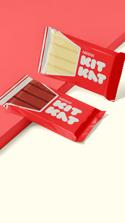 Kit Kat Redesign brand brand design flat kitkat redesing