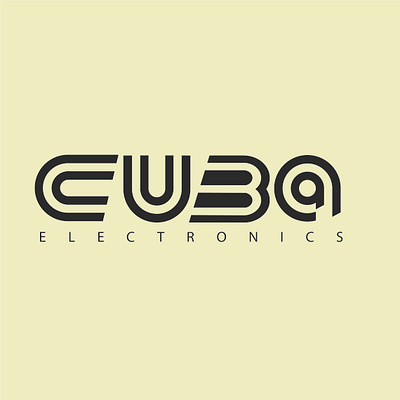 cuba electrics branding electronic illustration logo