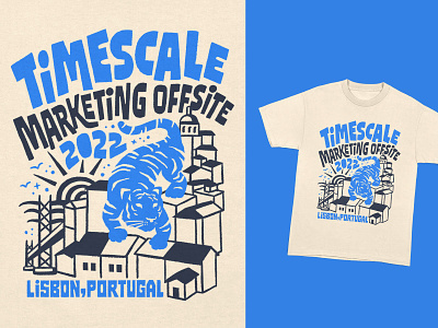 Timescale Offsite Tee handlettering illustration lettering lisbon portugal t shirt tee tiger