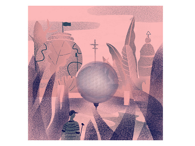 Look around v1 design illustraion illustration procreate travel