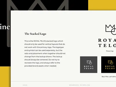 Brand Guidelines for Royal Telos