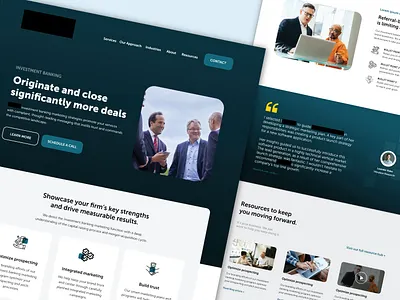 Website Redesign for Investment Banking