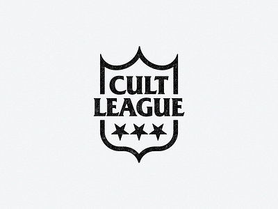 Cult League branding cult fashion football league logo podcast shield sports stars