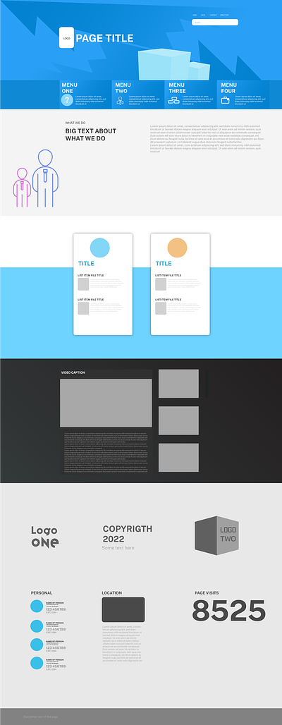 SIMPLE BLUE PAGE design graphic design html5 web web page