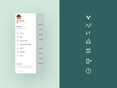 Valora Hamburger Menu Icons crypto cryptocurrency walletapp