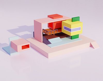 House 3d 3d art blender illustration illustration art isometric isometric art