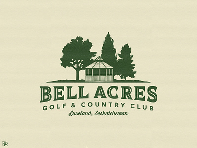 Bell Acres logo 02_BRD_6-1-22 bell acres branding design golf illustrator logo