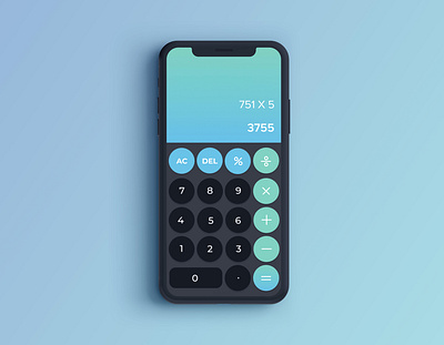 Daily UI Challenge 004: Calculator calculator calculator app calculator ui dailyui dailyuichallenge design ui userinterfacedesign userinterfacedesigner ux