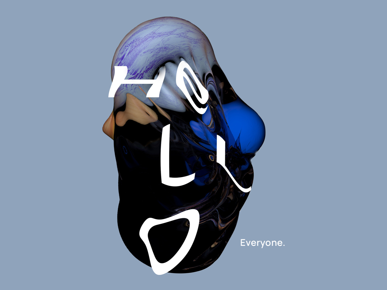 Example of Hello everyone sign poster